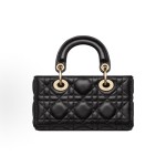 DIOR迪奥 Lady D-Joy 戴妃包 单肩包斜挎包 ⼿提包 超迷你 女款 黑色